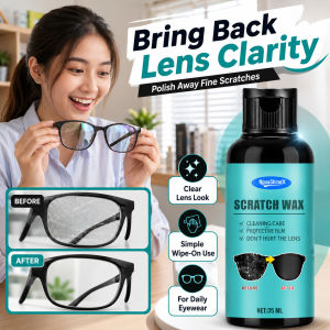 Eyeglasses Scratch Repair Cream Free Sponge Anti-Scratch Polish For Glasses Instant Fix Restore Clear Vision For Eyeglasses
