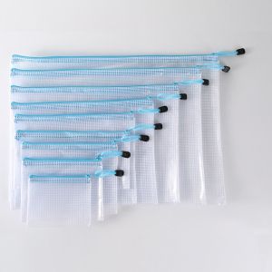 LINSBAYWU Document Organiser Mesh Zipper Pouch Paper Organizer Cosmetic Makeup Bags File Folders Pouch A3/A4/A5/A6 Archive Folder Document Folder School Office Supplies
