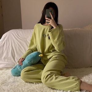 Bộ Thun Tổ Ong Thêu Mặt Cười Hàn Quốc Freesize Dưới 65Kg