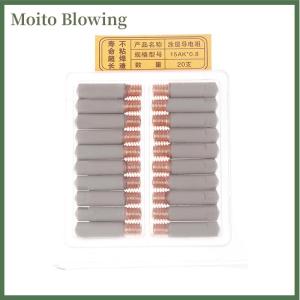 Moito 2Pcs Set 15AK Welding Contact Tips New Coating Protect 25mm M6 Gas Nozzle Tip 0.8mm-1mm MIG Welding Torche Welding Tool Parts