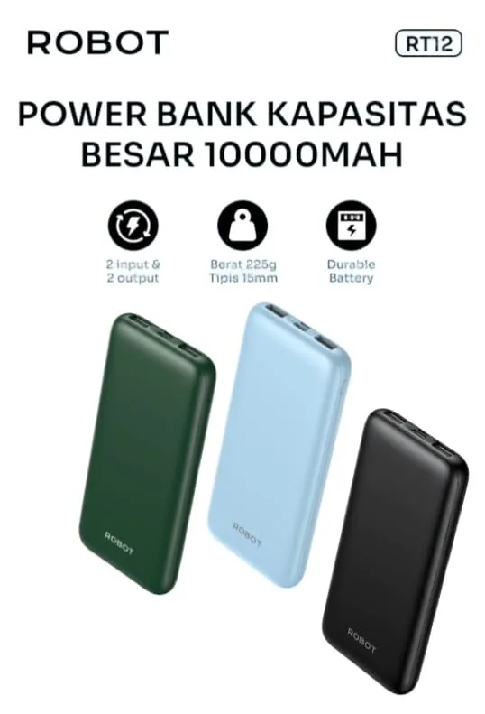 Jual MK Powerbank 250000mah power bank robot powerbank 500000mah original