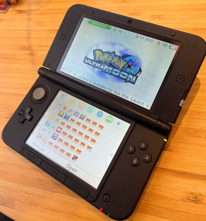 Máy game Nintendo 3ds XL 95% xanh dương - 64gb có game