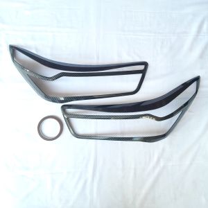 Garnish Cover Lampu Depan Mobil Rocky 2022 Carbon