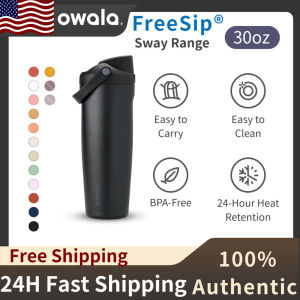 In stock Owala FreeSip Sway 30oz Stainless Steel Tumbler With Straw Vacuum Insulated BPA Free