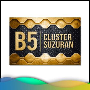 Nomor Rumah Akrilik Gold Edition / Nomor Rumah Stiker Gold On Akrilik