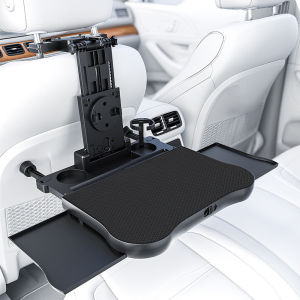 [SG Stock]Car Back Seat Table Multifunctional Foldable With Cup Holder Tablet Phone Car Interior Accessory