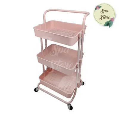 Xe Đẩy 3 Tầng Nhựa Trang Trí Tiện Lợi Cao Cấp Chính Hãng