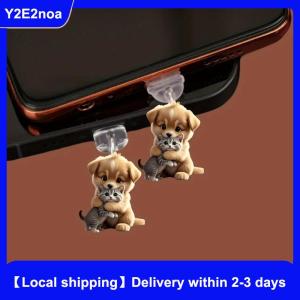 【Local shipping】 2D Acrylic Flat Animal Dust Plug For Iphone And Type-C Connector Dust Plug Pendant Hanging Decoration