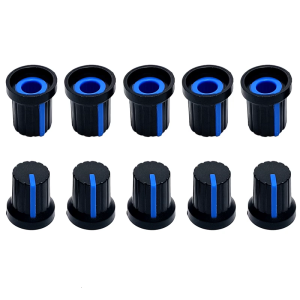 10Pcs Guitar Volumes Control Knob Potentiometer Knobs 6mm Shaft Hole Amplifier Knob for Speaker Effect Pedal Amplifier