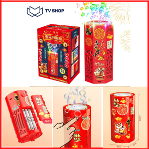 [Hoàn tiền 10%]Pháo bắn bong bóng có đèn có nhạc trang trí tết treo tết