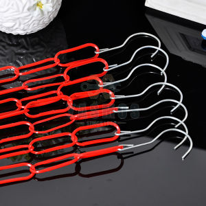 Yasmos Plastic Hanger Chain Metal Hanger Chain Colored Clothes Hanger 1PC