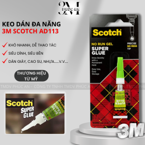 Keo dán đa năng siêu dính 3M Scotch AD113 dán giày dép gỗ kim loại keo khô nhanh