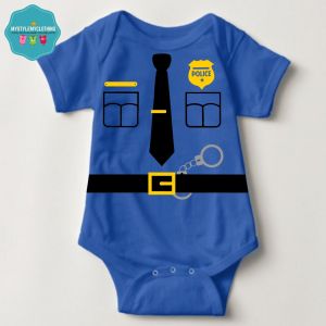 Baby Career Onesies with Baby Name Print - Little Police