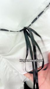 HT29a Đồ ngủ 2s cotton co dãn dây rút dễ thươngBộ pijama hotgirl croptop tôn dáng HT29a