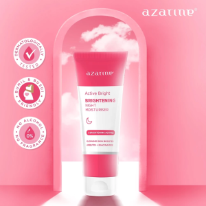 Azarine Active Bright - Brightening Day Moisturizer Day SPF 25++ Night dan Facial Foam  20gr