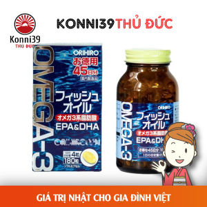 VIÊN DẦU CÁ OMEGA 3 ORIHIRO NHẬT BẢN (HỘP 180 VIÊN)