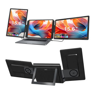 【Local Warehouse】ZOOMEDIN 15.6" 1080P Rotatable Dual Screen Detachable Extender Portable Monitor Triple Monitor for 14-16" Laptops with USB-C Port Plug and Play for Windows/Macbook/Switch/PS5