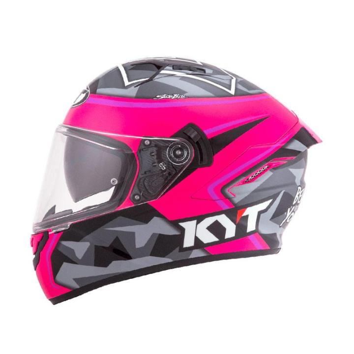Helm KYT NFR Aleix Espargaro Fuxia 2017 Helm Full Face Aerodinamis