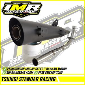 KNALPOT TSUKIGI STANDAR RACING KHARISMA KIRANA SUPRA FIT X 125 ABSOLUTE REVO Dll