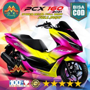 ⭐⭐⭐⭐⭐Terlaris . decal sticker variasi Honda PCX 160 full body motif bunglon stiker variasi pcx 160