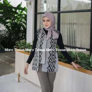 vest tenun etnik outer tenun rompi atasan wanita tenun rompi wanita