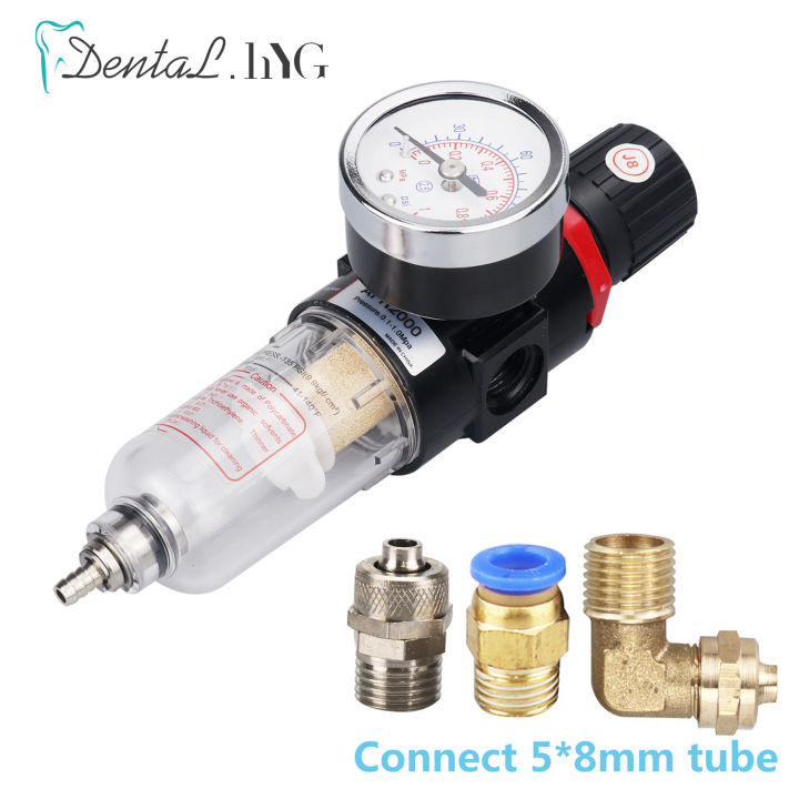 New Dental Air Reduce Valve Air Filter Regulator Compressor&Gas