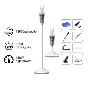 SG READY STOCK 12000PA Cordless Handheld Vacuum Cleaner Cordless Household Vacuum Cleaner  Compact Bagless Vacuum Cleaner Low Noise Wireless Cordless Vacuum Cleaner Floor Care Electric Sweeper Multiple suction heads  USB charging Car Vacuum Cleaner