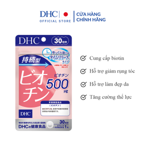 Combo 3 Gói Thực phẩm bảo vệ sức khoẻ DHC BIOTIN (30 ngày) - Dạng viên uống hỗ trợ bổ sung Biotin