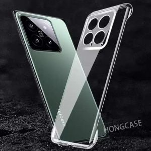 Casing For Xiaomi 14 Pro 5G 14Pro Xiaomi14 2023 Hard PC Phone case Shell Transparent Bumper Frameless Ultra Thin No Frame Clear Shockproof Back Cover
