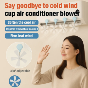 🌬️ AC Air Deflector 360° Draft-Free Cooling Say Goodbye to AC Chill Air Conditioner Wind Vent to Prevent Direct Blowing Artifact空调防直吹疏风器