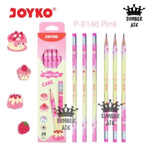 Pencil Pensil Joyko P-8146 2B 1 Box 12 Pcs Sweet Cake