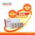 Cavit D3 10 Caps Strip Vitamin D dan Kalsium. 