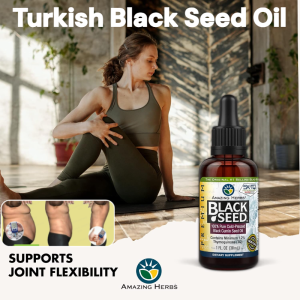 Turkish Cold Pressed Black Seed Oil Supports Weight Loss Reduces Visceral Body Fat 100% Pure for Health Wellness