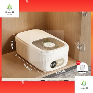 Rice Container Kitchen Rice Bucket With Cup Insect-proof Moisture-proof Sealed Food Storage Box