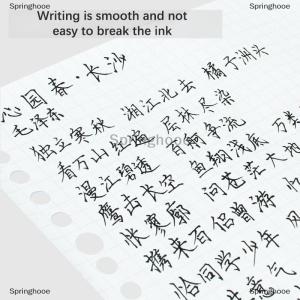 [COD] Springhooe 0.38mm Large-capacity Ink Tip Gel Pen Black Blue Red Refill Exam Signing Writing School Office Supplies