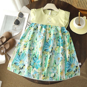 AILEBE Kids Dresses Soft Breathable Sleeveless Summer Dress With 3D Flared Princess Skirt Easy Self-Dressing Design Retains Shape After Washing No Friction Marks All-Day Comfort Cute Spaghetti Style OOTD Pambahay Pang Gala For Baby Girls 0-13 Years