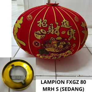 [2 Pcs] Lampion Imlek Bludru Merah Ukuran 60 80 100 / Lampion Bludru / Lampion Fxgz/Wflm Mrh