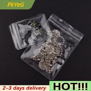 PkYeG 20Pcs 26 Wires PVC Transparent Bags Storage Gift Jewelry Packing Bags