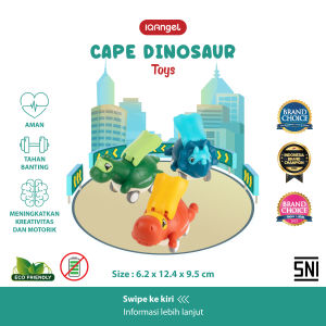 IQ Angel Cape Dinosaur Toys  Mainan Anak Mobil Dinosaurus / Mainan Edukasi Anak
