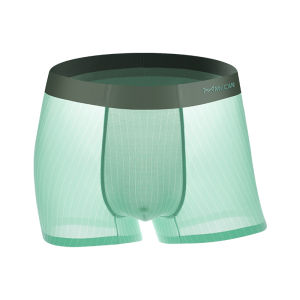 CMENIN  3Pcs Boxers Men Underwear Ice Silk Printing Man Boxer Mens Panties Male Trunks Underpants Soft M1330