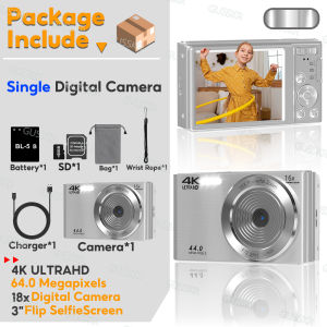 16X Digital Zoom Camera 2.8in Screen 4K 44MP Shock Proof Plastic Housing HD Camera for Photography 4K HD Camera