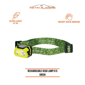HEADLAMP DHAULAGIRI 615 WATERPROOF MULTIFUNGSI SENTER KEPALA CHARGER GUNUNG HIKING ADVENTURE