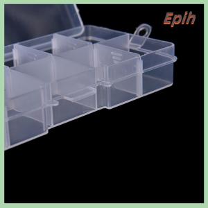 [Epih] Plastic10 Slots Adjustable Jewelry Storage Box Case Craft Organizer Beads