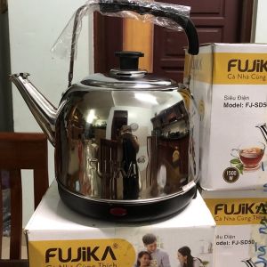 Ấm siêu tốc inox Fujika FJ-SD50 dung tích 5L tự tắt khi sôitự bật sôi khi nước muội