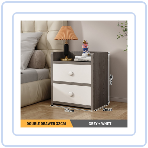 【Pure Care】 Modern Storage Bedside Table Bedroom Side Cabinet w Drawers Minimalist Stylish