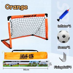 Soccer Toys for Kids Portable Folding Soccer Goal Set Kids Sports Mini Backyard Indoor Football Game