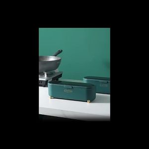 【READY STOCK】 Cutlery Or Utensil Storage With Lid and Drainer/ Ins Style Cutlery Storage / Simpanan Kutleri