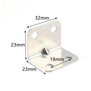 Corner Brackets 90 Degree Right Angle / L Shaped Stainless Steel Bracket Wood Furniture Cabinet Conn