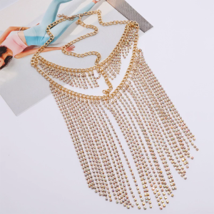 Faux Tassel Masquerade Mask Veil Face Chain Belly Dance Headband