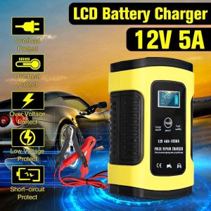 12V6A Motorcycle Car Battery Charger Full Intelligent Universal Maintenance Type Lead-Acid Automatic Repair Type Battery Charger 12V 6A